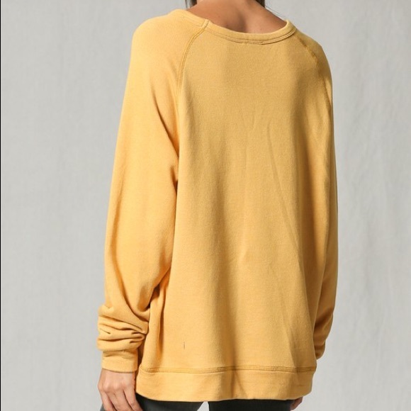 Mustard Mama Knows Best Retro Sweatshirt - Picture 4 of 5